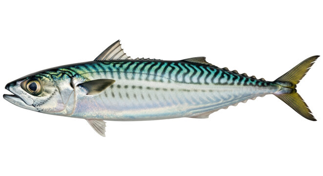 Isolated Mackerel Fish
