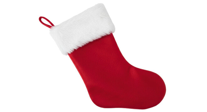 Isolated Christmas Stocking - Powered by Adobe