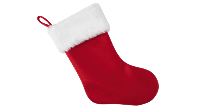 Isolated Christmas Stocking