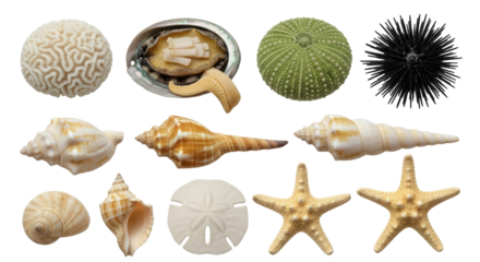 Isolated Collection Of Shells