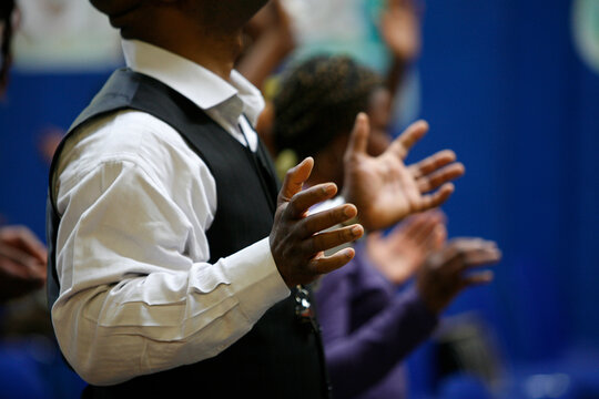 African evangelical celebration.  Paris. France.