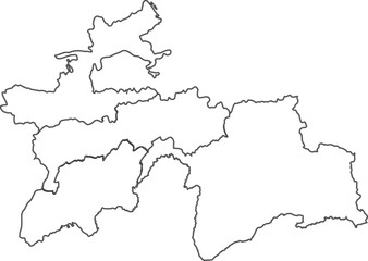Tajikistan map