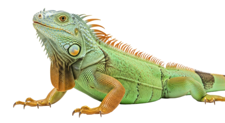 Isolated Green Iguana
