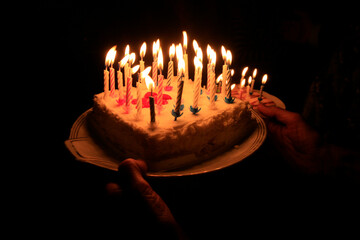 Birthday cake.  Brittany. France.