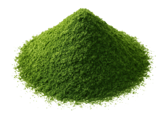 Ground parsley powder with a fine, green texture