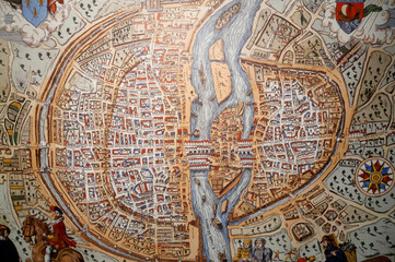 Paris in the 16 th century. .   Paris. France.