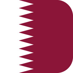 Qatar Flag Rounded Square Icon
