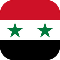 Syria Flag Rounded Square Icon