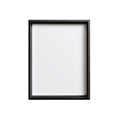 Black frame with blank white interior