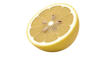 Creating a Lemon Slice with Transparent Background:  A 3D Modeling Tutorial for Beginners