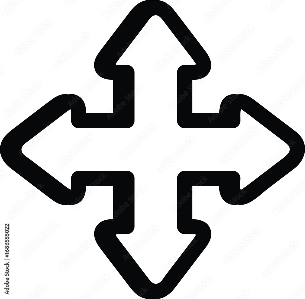 Fototapete mouse cursor design in arrow style, representing computer navigation and digital interaction. perfec
