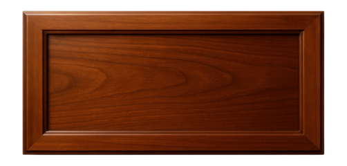Wooden dresser drawer front with flat panel and smooth texture