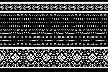 Geometric Border Ornamentation for Textile Prints and Decorative Purposes
