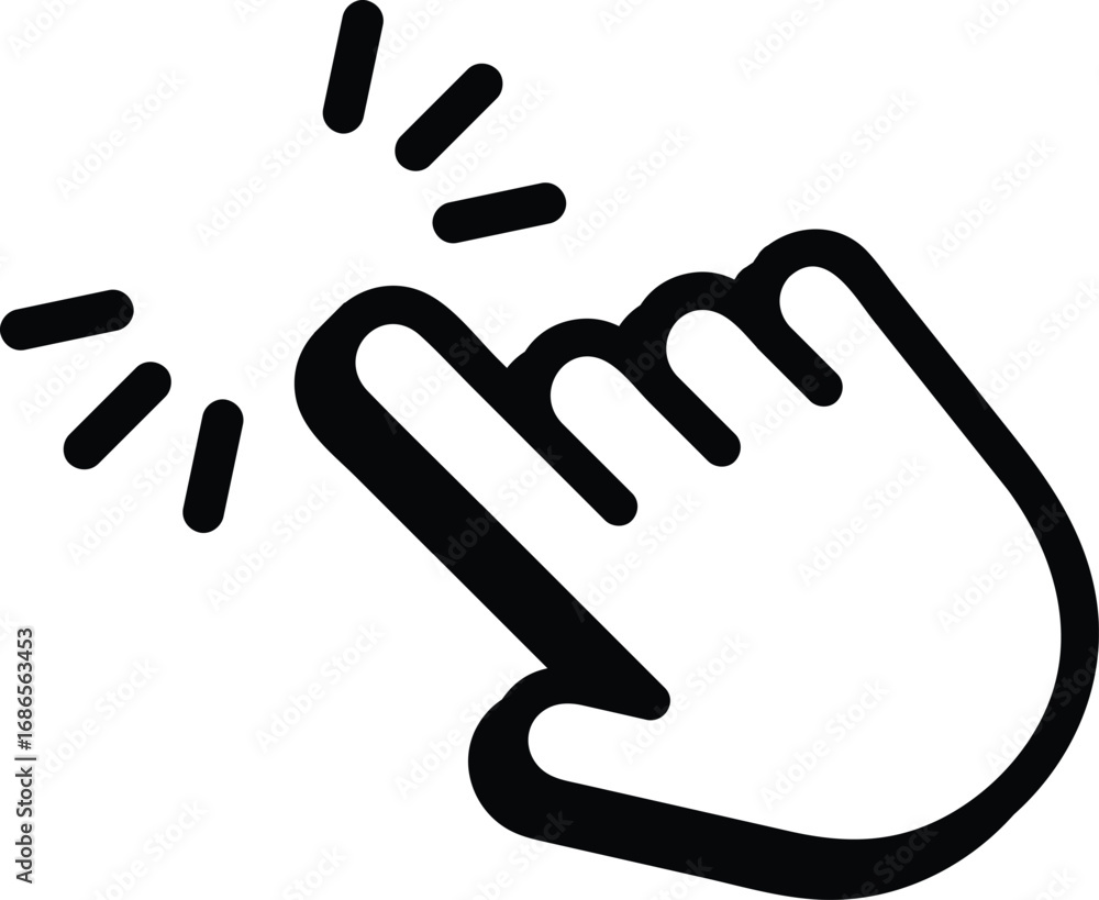 Fototapete mouse cursor design in arrow style, representing computer navigation and digital interaction. perfec