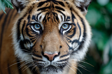 Obraz premium Close-up of tiger eyes in the jungle