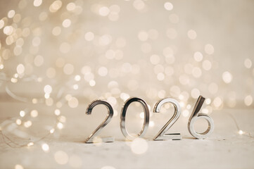 2026 text background. New year and business concept strategy.