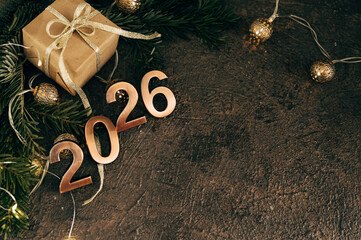 2026 text background. New year and business concept strategy.