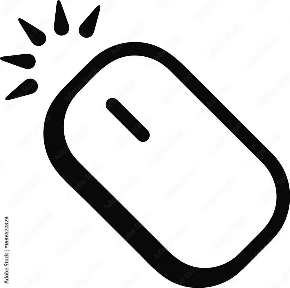 Fototapete mouse cursor design in arrow style, representing computer navigation and digital interaction. perfec