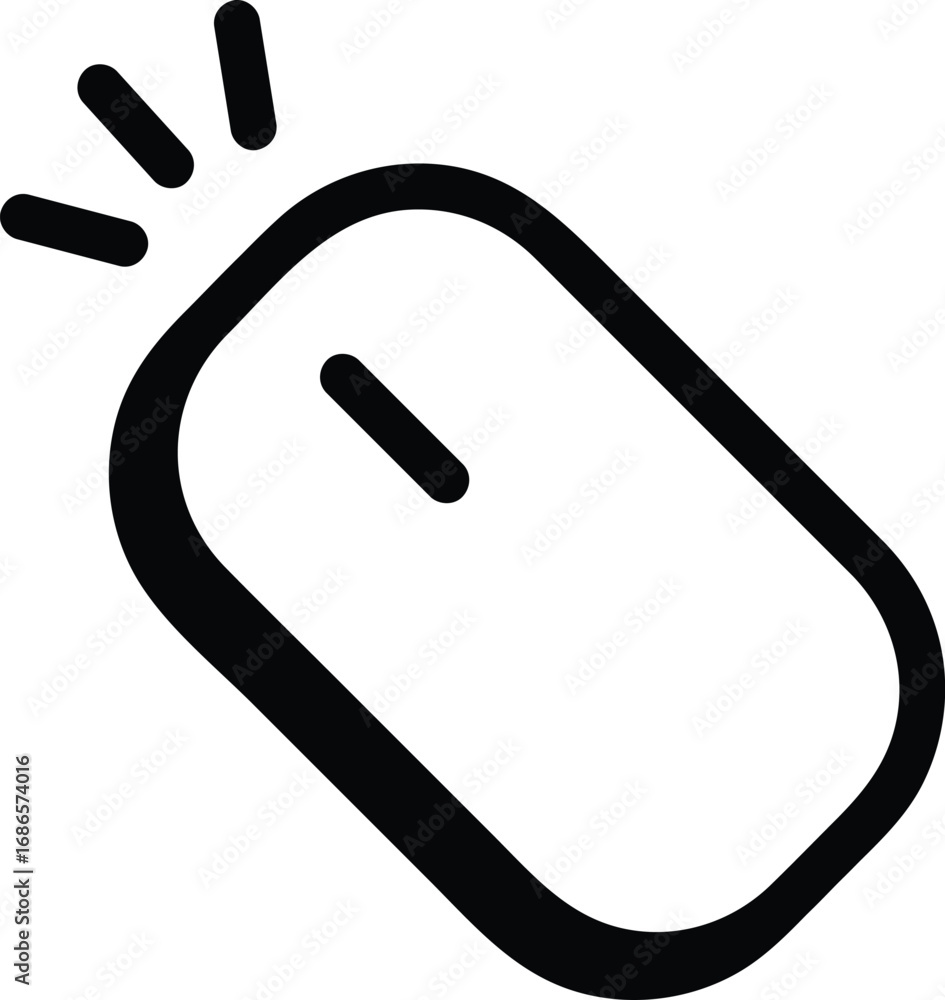 Fototapete mouse cursor design in arrow style, representing computer navigation and digital interaction. perfec