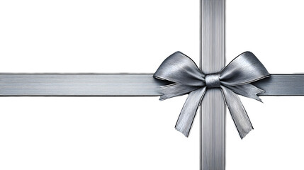 HD realistic silver gift card template with fine line detail isolated on white
