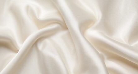 Obraz premium Abstract Silk Waves, Subtle Light and Shadow Play Across a Creamy Surface.