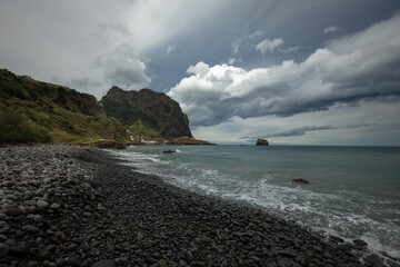 Madeira landscapes with majestic mountains, rugged cliffs and the Atlantic Ocean &ndash; a paradise for nature and travel photography.