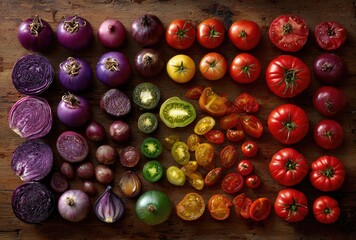 Rainbow of vegetables