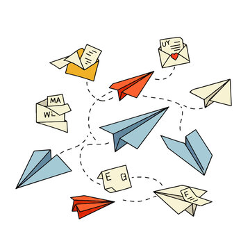 Paper Airplanes and Envelopes Flying Network.