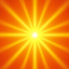 Obraz premium Bright yellow and orange sunburst background with radiating beams 