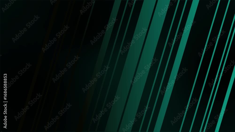 Aufkleber dynamic abstract background featuring a gradient of teal and dark green diagonal lines, creating a s