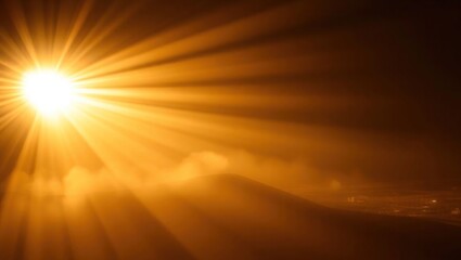 sun shining through the clouds