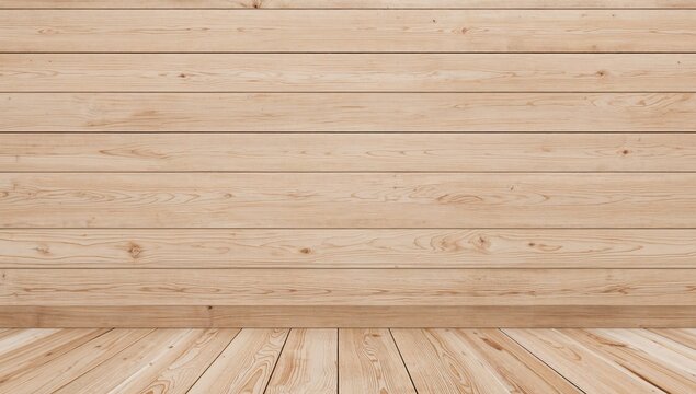 Wooden Horizons. A Symphony of Parallel Lines and Natural Hues in a Studio Setting.