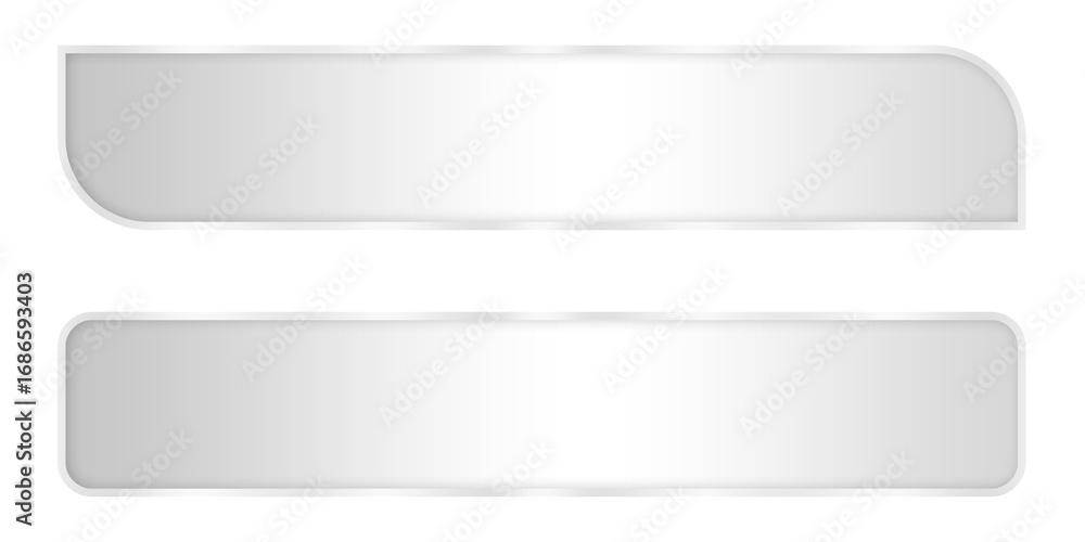 Poster set design modern lower third silver text box banner template png file transparent design