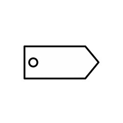 Minimalist tag icon with circle element perfect for modern branding and graphic design projects