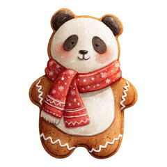 Gingerbread Panda Festive Cookie Cheer.