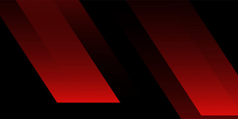 Abstract red and black background with diagonal gradient shapes. Dynamic futuristic design perfect for technology, business, sports, and luxury graphic themes.