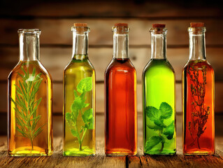 Explore the world of alternative therapies with these herbal infusions, showcasing the essence of homeopathy and natural healing