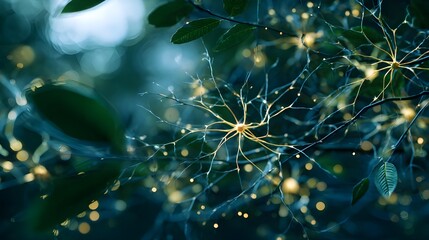 Bio-Digital Art of Plant Neurons and Glowing Connections