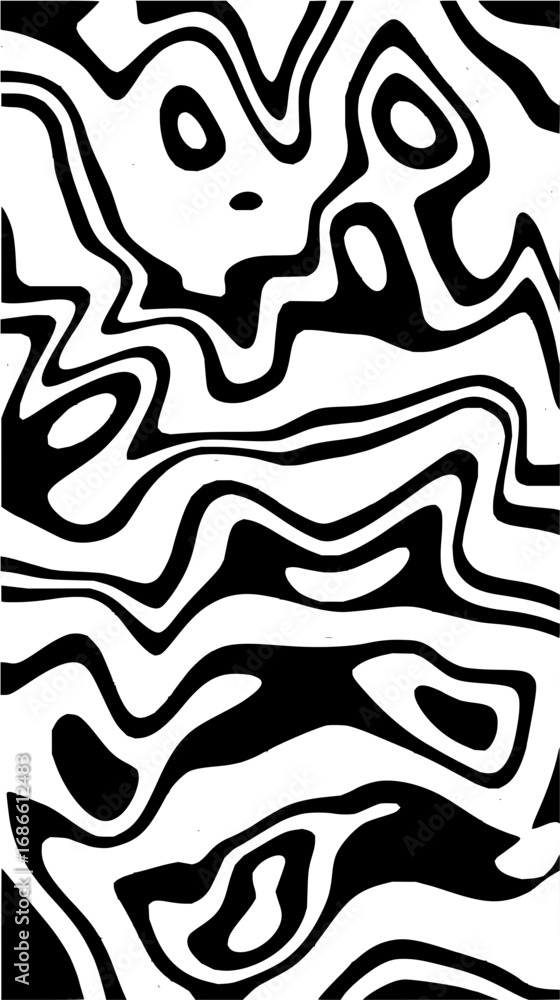 Poster abstract fluid art pattern in black and white, modern and stylish design background for creative pro