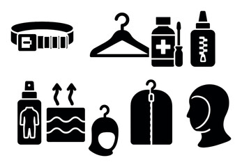 Fototapeta premium Diving Gear Icons