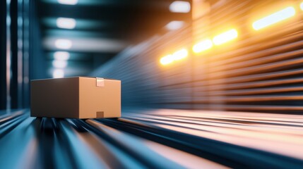 Parcel Sorting machine scanning parcels for quick and efficient delivery.