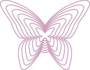 Wireframe Butterfly