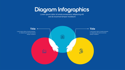 modern business infographics options banner