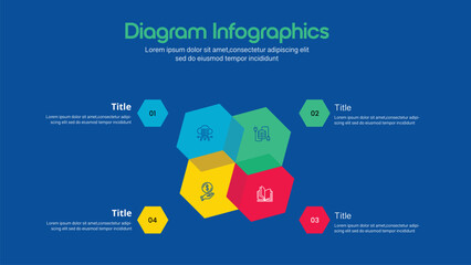 modern business infographics options banner