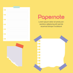 vector illustration of a notebook