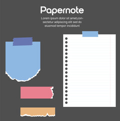 vector illustration of a notebook
