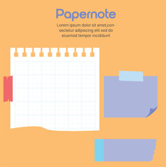 vector illustration of a notebook