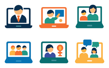 Online Meeting Icons