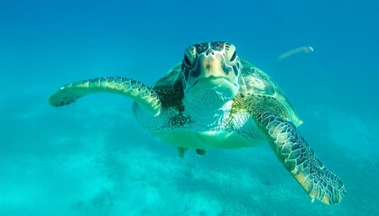 Underwater close-up of a sea turtle (1)