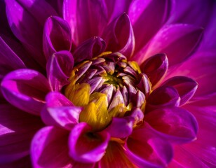 Vivid purple flower close-up